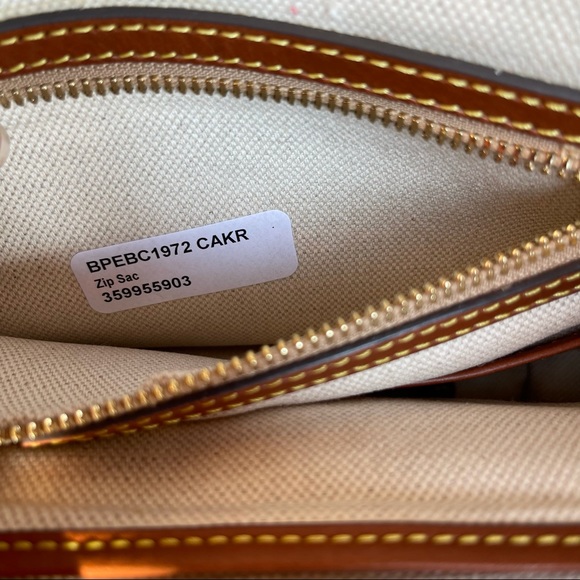 DOONEY BOURKE PEBBLE GRAIN ZIP SAC NEW CARAMEL - Picture 13 of 14